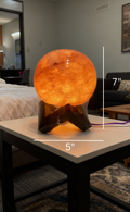 Polished Sphere Pink Salt Lamp☀️🔮