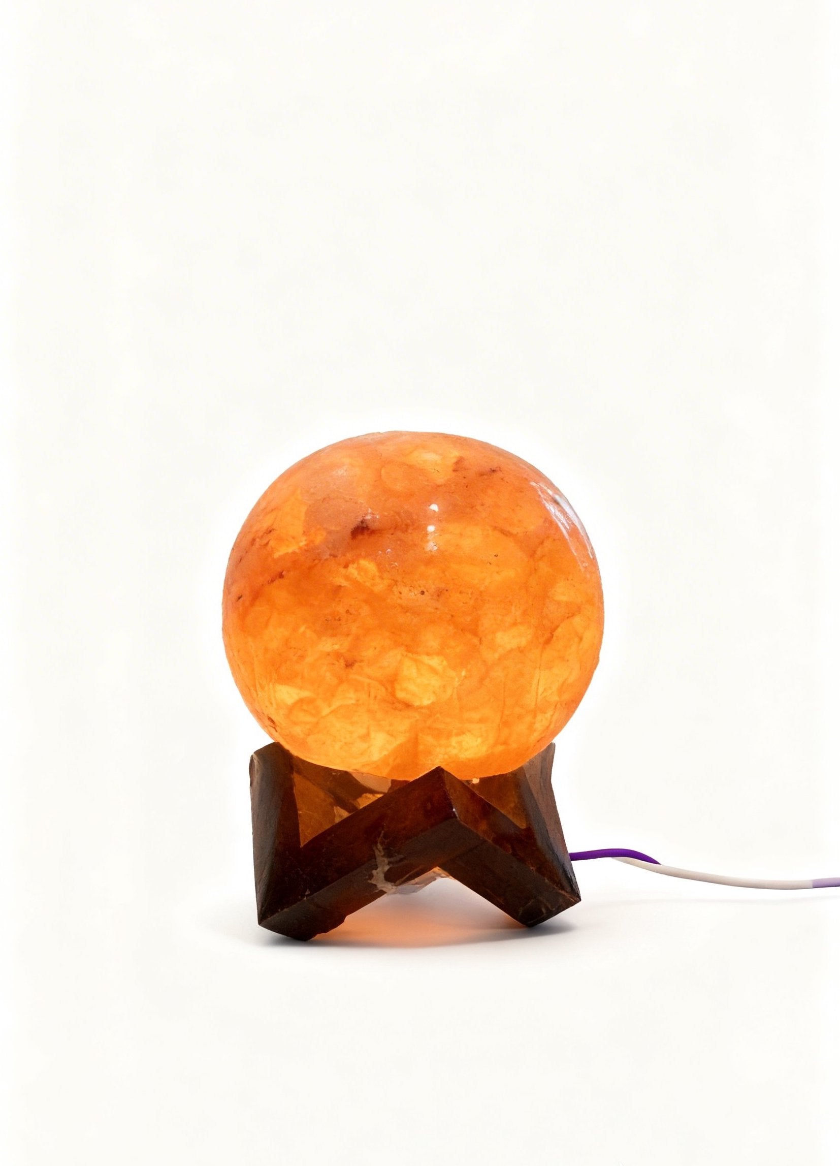 Polished Sphere Pink Salt Lamp☀️🔮