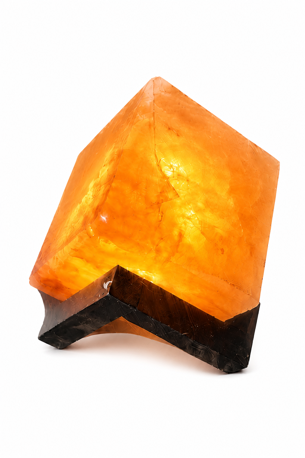 Handcrafted Himalayan Pink Salt Pyramid Lamp