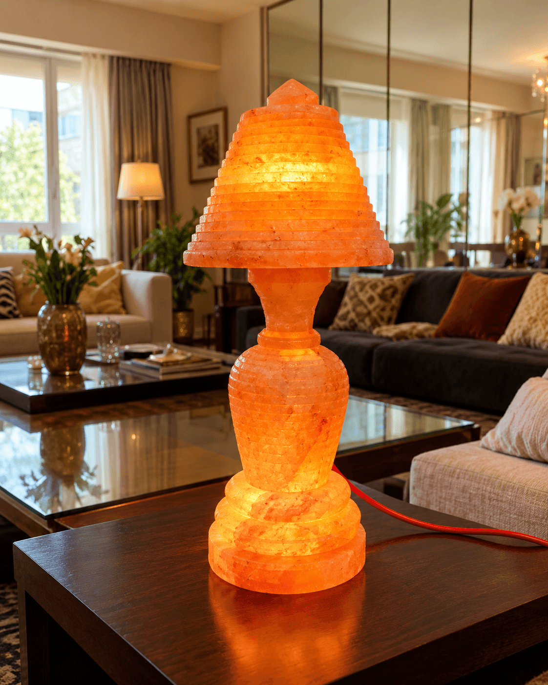 Luxury XL Himalayan Salt Lamp | Large Pink Salt Statement Decor Pakistan