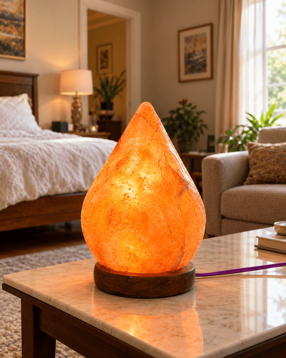 Artisan Teardrop (Aansu) Himalayan Salt Lamp | Pink Salt Decor Pakistan