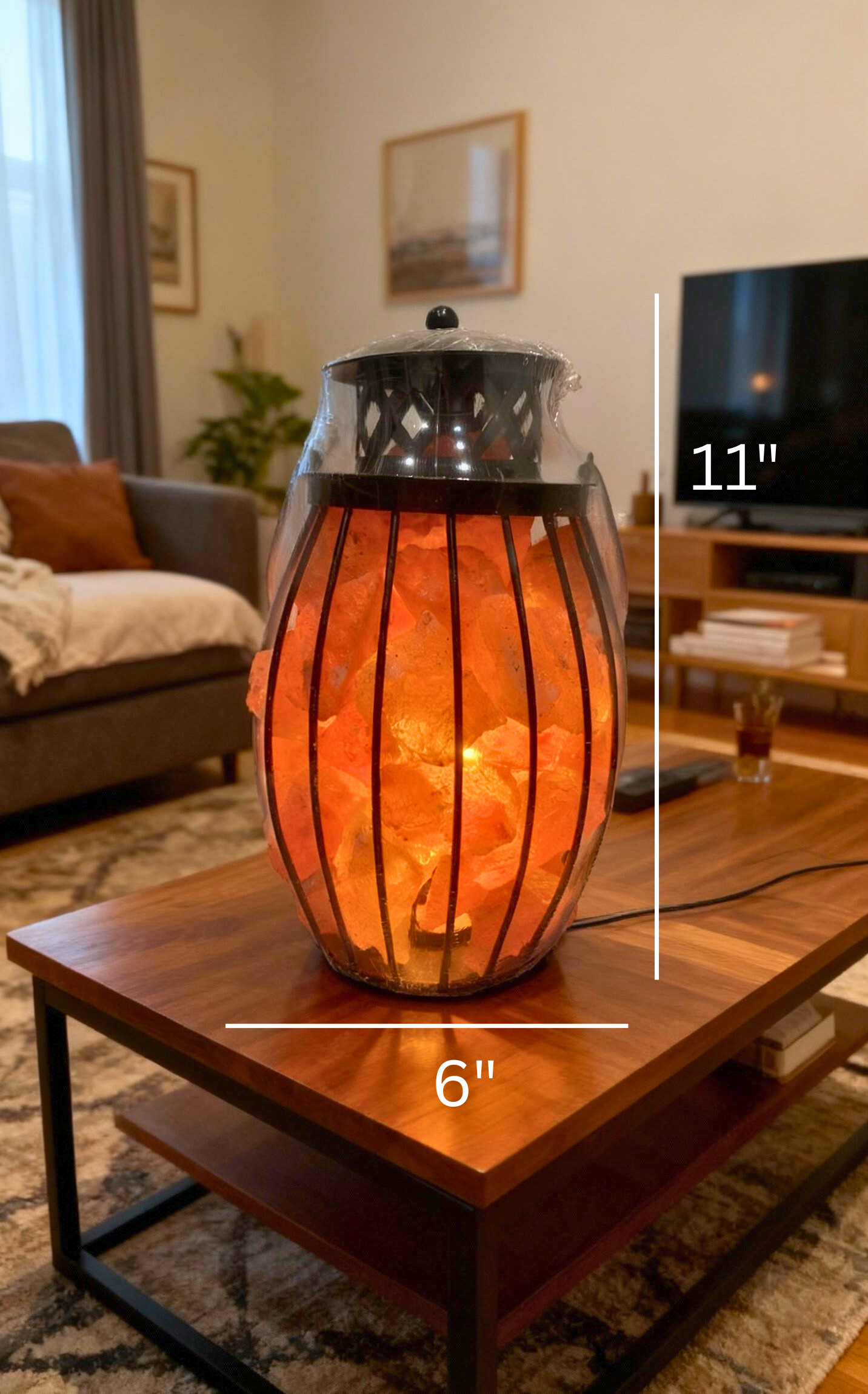 Get Cozy with Our 'Laal Tan' (Lantern) Salt Lamp! 🏮🔥