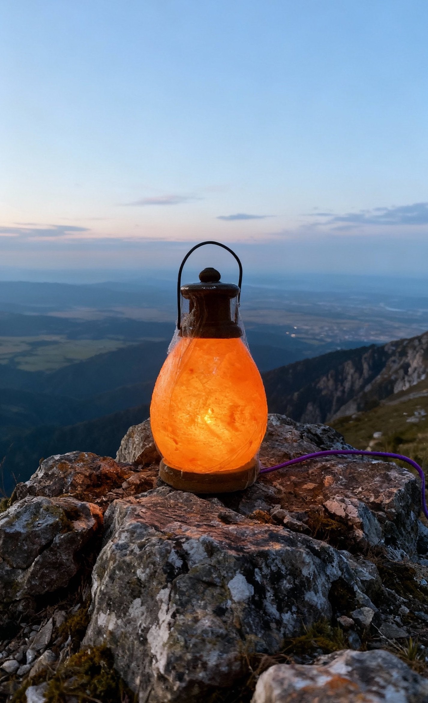 Light the Way with Our Classic Salt Lantern! 🏮✨