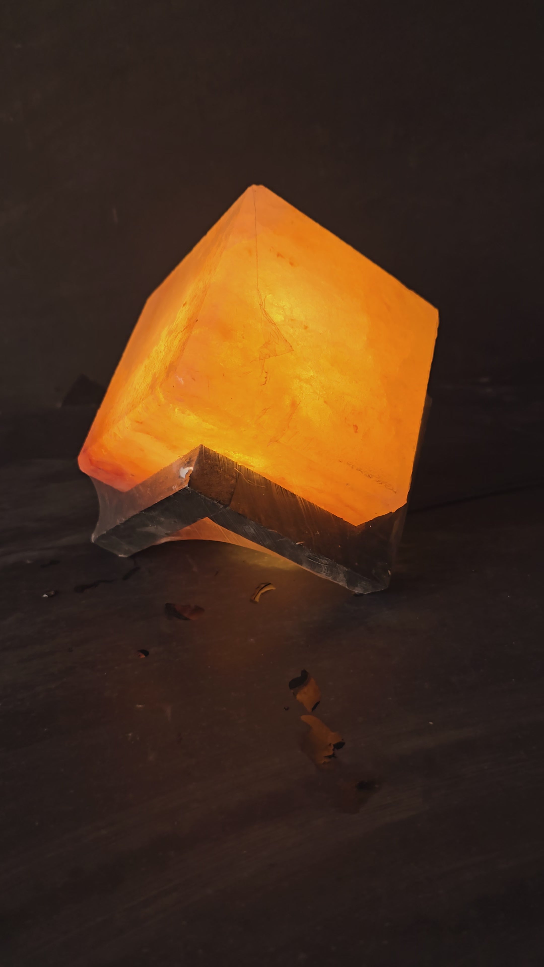 Handcrafted Himalayan Pink Salt Pyramid Lamp